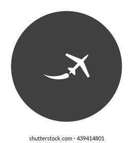 airplane Icon, flat design style