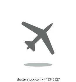 airplane Icon, flat design style