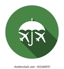 airplane Icon, flat design style