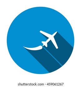 airplane Icon, flat design style