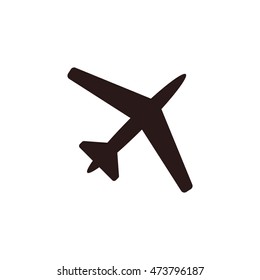 airplane Icon, flat design style