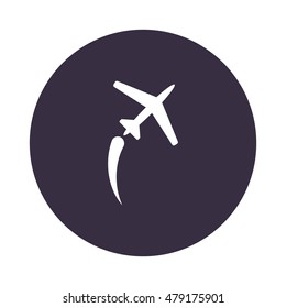 airplane Icon, flat design style
