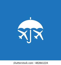 airplane Icon, flat design style