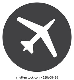airplane Icon, flat design style