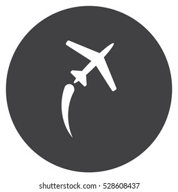 airplane Icon, flat design style