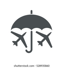 airplane Icon, flat design style