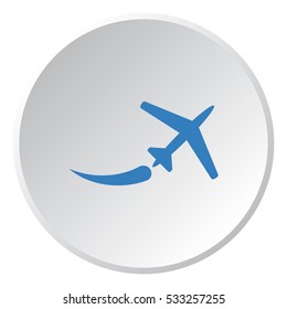 airplane Icon, flat design style
