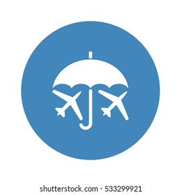 airplane Icon, flat design style