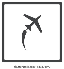 airplane Icon, flat design style