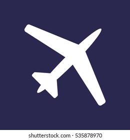 airplane Icon, flat design style