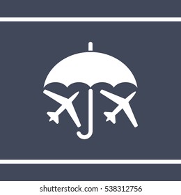 airplane Icon, flat design style