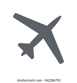 airplane Icon, flat design style