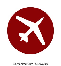 airplane Icon, flat design style