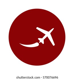 airplane Icon, flat design style