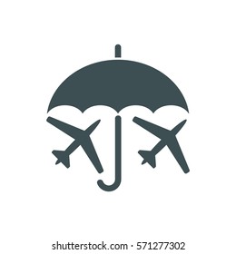 airplane Icon, flat design style