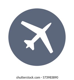 airplane Icon, flat design style
