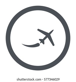 airplane Icon, flat design style