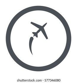 airplane Icon, flat design style