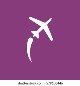 airplane Icon, flat design style
