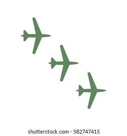 airplane Icon, flat design style