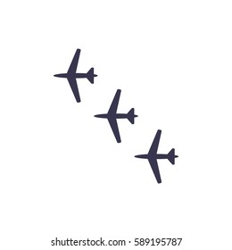 airplane Icon, flat design style
