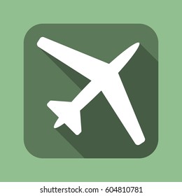 airplane Icon, flat design style