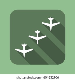 airplane Icon, flat design style
