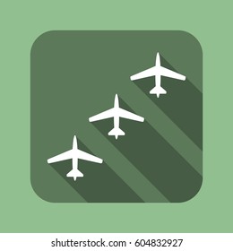 airplane Icon, flat design style