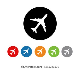 airplane icon flat symbol vector