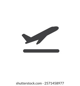 Airplane icon flat vector design