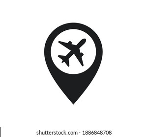 Illustration des Flugzeugbildes mit flachem Vektorgrafik