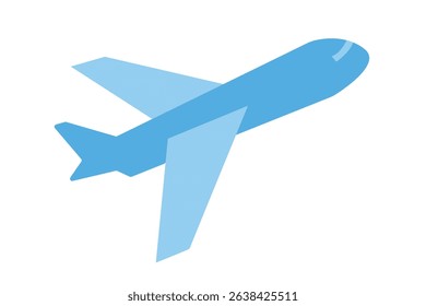 Airplane Icon - A flat-style airplane icon representing air travel and international flights.