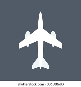 Airplane icon. Flying icon.
