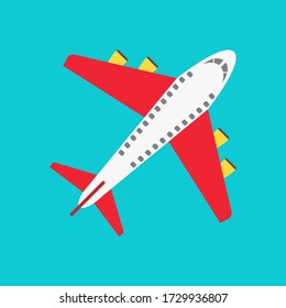 airplane icon , flying an airplane trip , vector , illustrator.