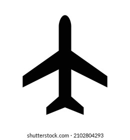 airplane icon. glyph icon, solid is very suitable for use in websites, applications, UI UX and others.