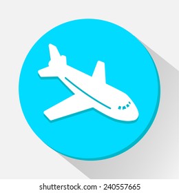  Airplane icon great for any use. Vector EPS10.
