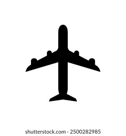 Airplane icon illustrated on background