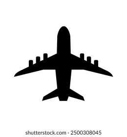 Flugzeugsymbol auf Hintergrund