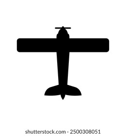 Airplane icon illustrated on background