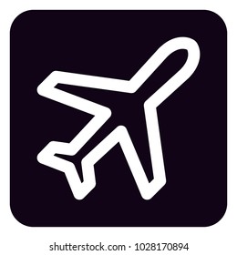 airplane icon illustration