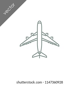 airplane icon - illustration