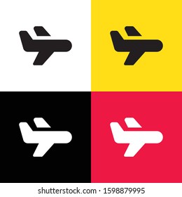 Airplane icon illustration isolated vector sign symbol