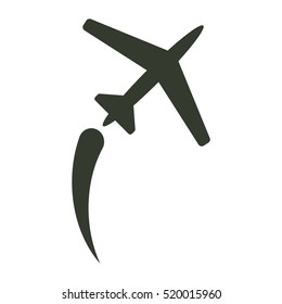 airplane icon illustration isolated vector sign symbol