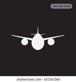 Airplane icon illustration isolated vector sign symbol