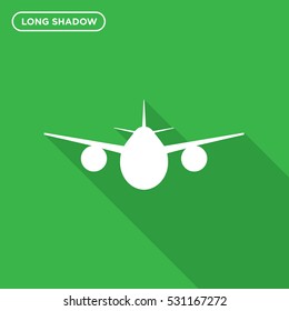 Airplane icon illustration isolated vector sign symbol