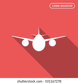 Airplane icon illustration isolated vector sign symbol
