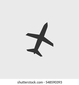 Airplane icon illustration isolated vector sign symbol