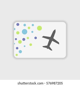 Airplane icon illustration isolated vector sign symbol