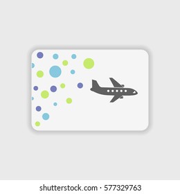 Airplane icon illustration isolated vector sign symbol