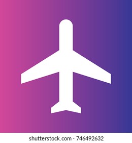 Airplane icon illustration isolated vector sign symbol